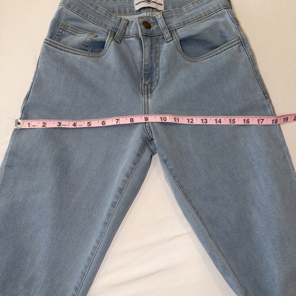 Madcap England Womens Sz 28 Flared Jeans Light Blue Denim Boho Retro Festival - Picture 8 of 10